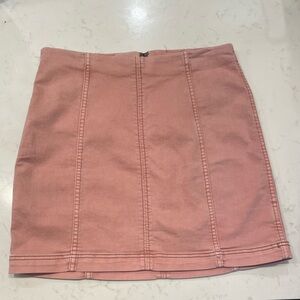 Free People Peach Pink Women's Mini Skirt